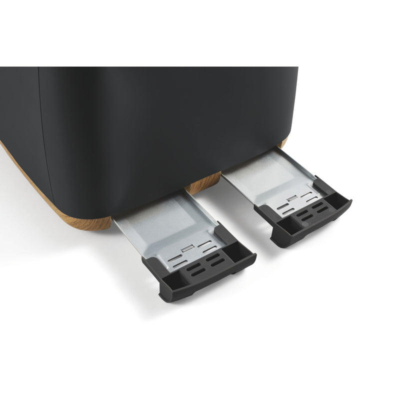 George Home matt black Scandi 4-slice toaster, UK version