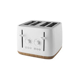 George Home Matte White Scandi 4-Slice Toaster