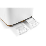 George Home Matte White Scandi 4-Slice Toaster