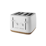 George Home Matte White Scandi 4-Slice Toaster GOODS ASDA   