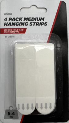 ASDA Medium Hanging Strips 4-pack - British product