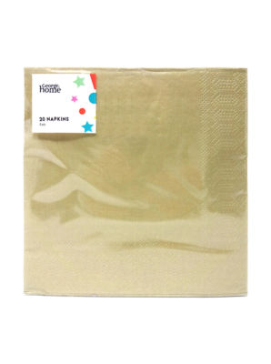 ASDA George Home Gull Servietter Papirservietter Pakke med 20- Kjøp online hos McGrocer