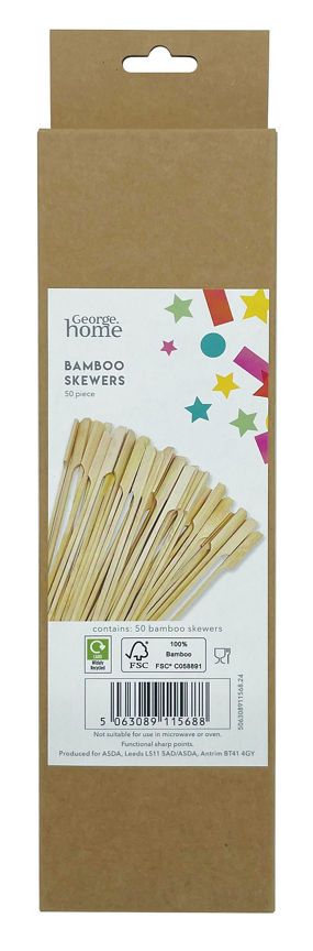 George Home Bamboo Skewers GOODS ASDA   