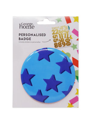 George Home personalised blue badge 85mm diameter, UK version