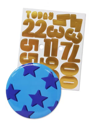 George Home personalised blue badge 85mm diameter, UK version