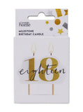 George Home 18 number candle 70x50x7mm, UK version