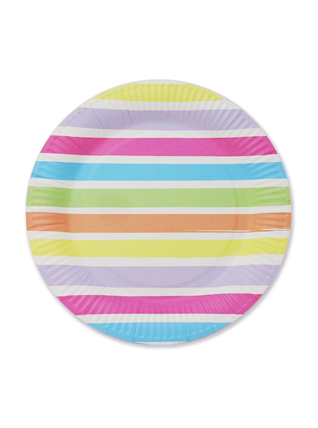 George Home Pastel Stripe Plates GOODS ASDA   