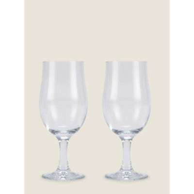 George Home stem beer glass set of 2, UK version