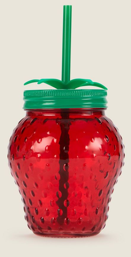 George Home Red Strawberry Mason Jar GOODS ASDA   