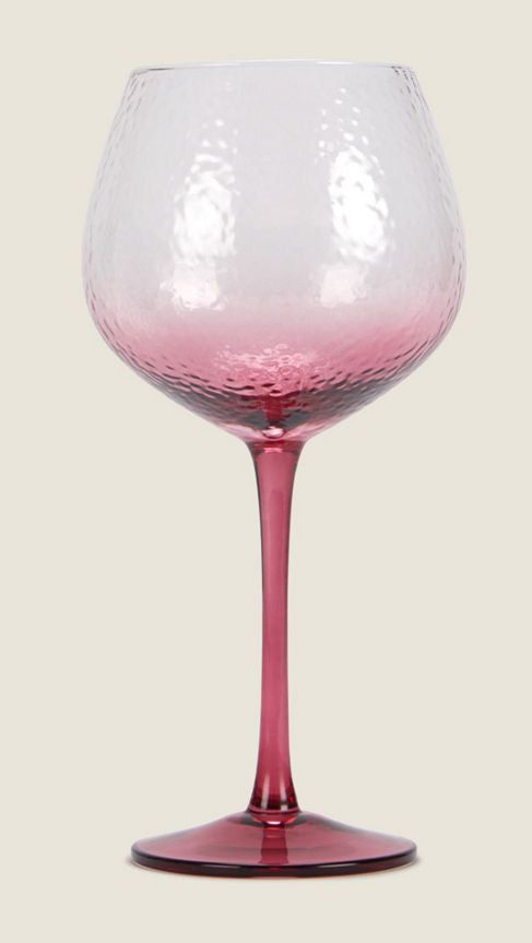 George Home Pink Ombre Wine Glass GOODS ASDA   