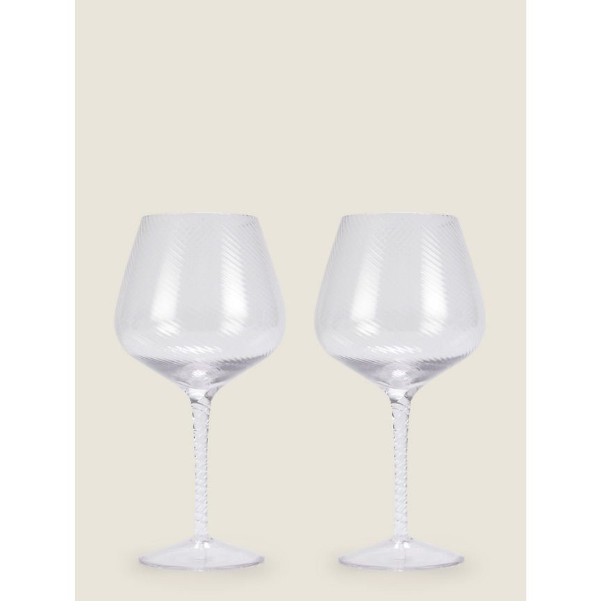 George Home Swirl Wine Glass - Set of 2 GOODS ASDA   