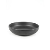 George Home black ribbed pasta bowl 22x22x5cm, UK version