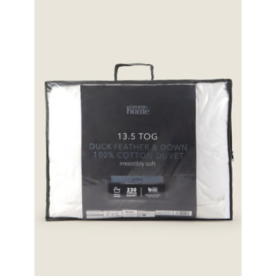 George Home duck feather down duvet king size, UK version