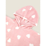 George Home pink hooded blanket 70x100 cm, imported from the UK