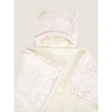 George Home pink heart hooded fleece blanket, imported from the UK