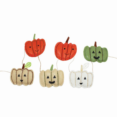 George Pumpkin Bunting felt garland 1.8m (British brand)