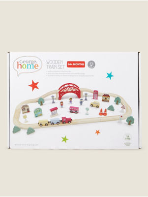 George Home Tre-togsett med kjøretøy og figurer 32 x 23 x 9,5 cm