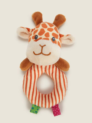 Hapello giraffe rattle baby sensory toy, imported from the UK