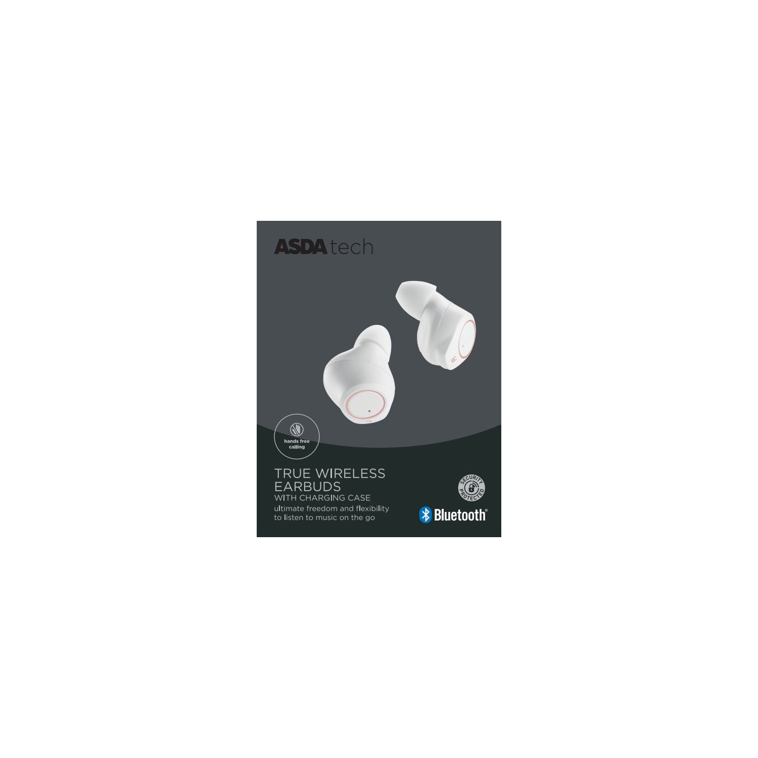 ASDA Tech True Wireless Earphones - White