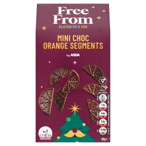 ASDA Free From Mini Choc Orange Segments 90g - British product