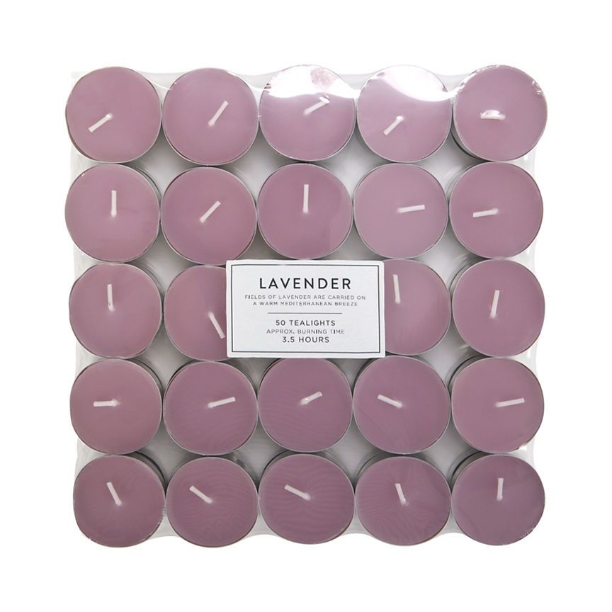 George Home Lavender Tea Lights 50pk GOODS ASDA   