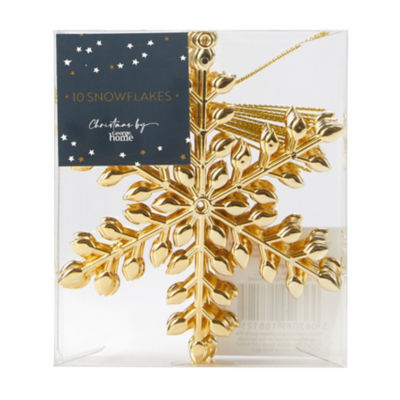 George Home gold snowflakes 10 pack, imported from the UK