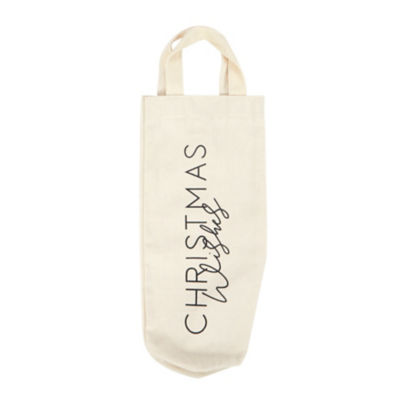 George Home Christmas canvas bottle bag (British brand)