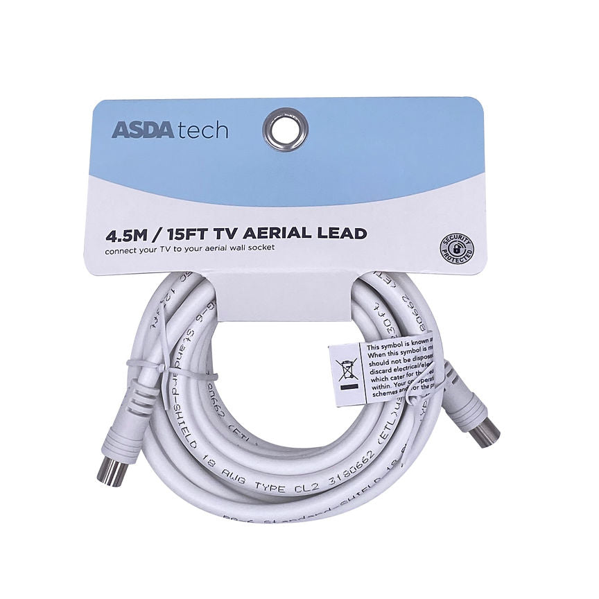 ASDA Tech Coaxial Cable - 15.2m GOODS ASDA   