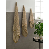 George Home honey popcorn stripe hand towel, UK version