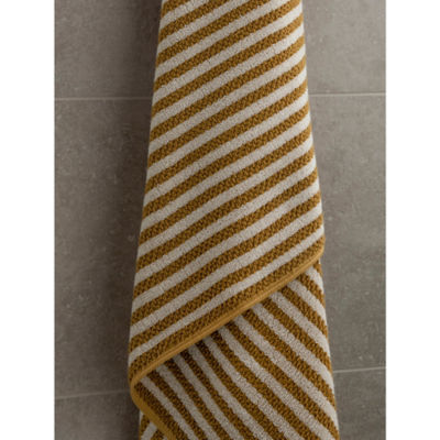 George Home honey popcorn stripe hand towel, UK version