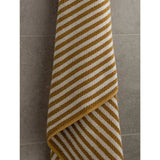 George Home honey popcorn stripe hand towel, UK version