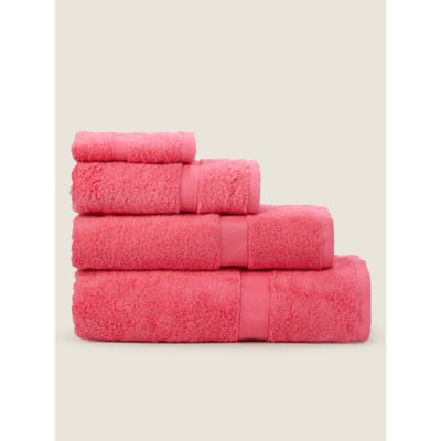 George Home bright pink super-soft cotton hand towel (British brand)