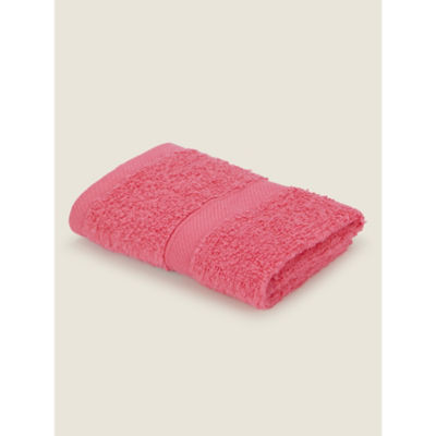 George Home bright pink super-soft cotton bath sheet - British product