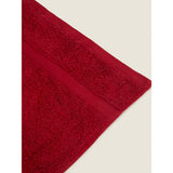 George Home red super-soft cotton hand towel - British product