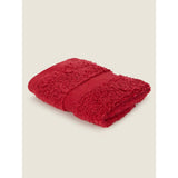 George Home red super-soft cotton hand towel - British product