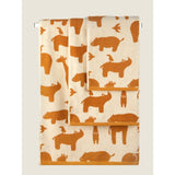 George Home yellow animal hand towel - British product