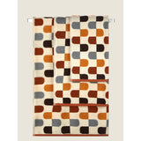 George Home Crafted Geo Curve hand towel multi-coloured cotton - British product