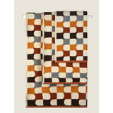 George Home Crafted Geo Curve hand towel multi-coloured cotton - British product