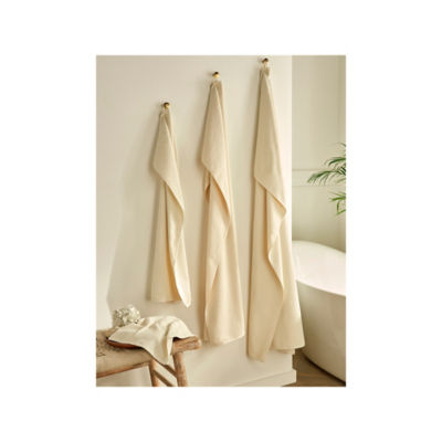 Stacey Solomon cream popcorn textured bath sheet 100 x 150 cm - British product