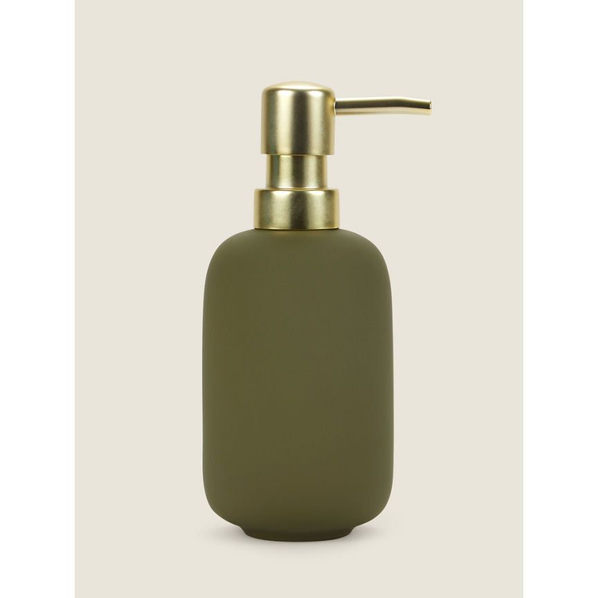 George Home Matte Green Soap Dispenser GOODS ASDA   