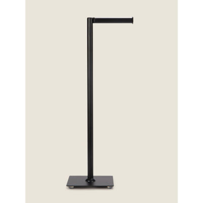 George Home matte black freestanding toilet roll holder (British brand)