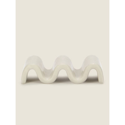 George Home grey ceramic wiggle soap dish, UK version