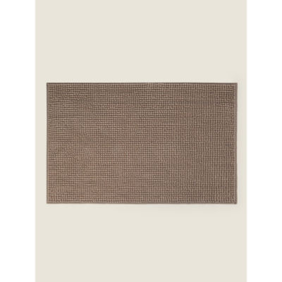 George Home grey chenille bath mat 50x80cm, imported from the UK