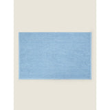 George Home light blue solid chenille bath mat 50x80cm (British brand)