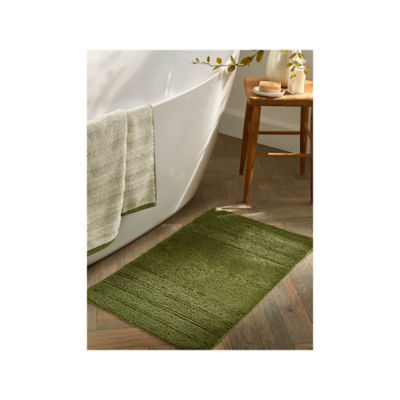 Stacey Solomon green stripe bath mat 50x80cm (British brand)