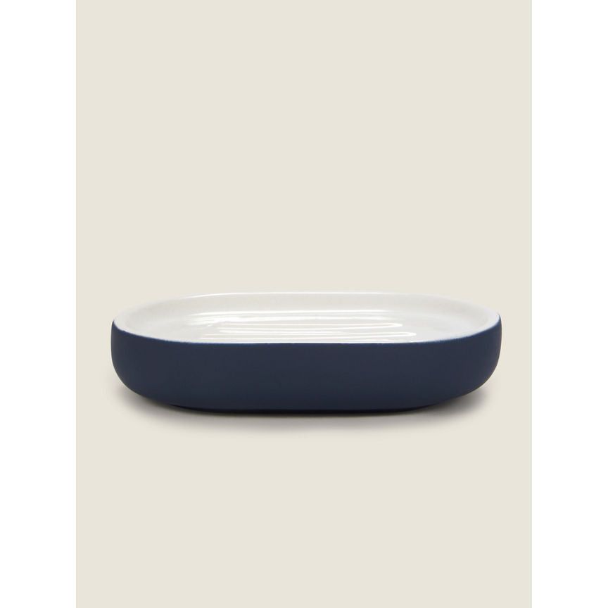 George Home Matte Navy Soap Dish GOODS ASDA   