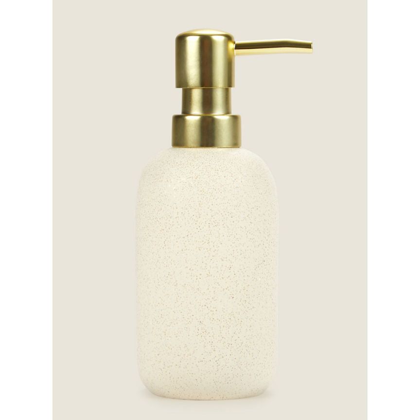 George Home Natural Sandstone Effect Soap Dispenser GOODS ASDA   