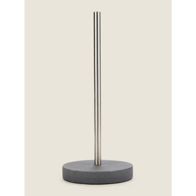 George Home charcoal sandstone toilet roll stand - British product