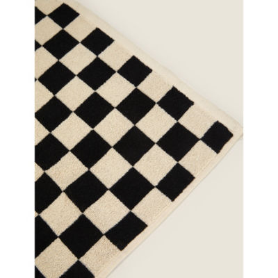 George Home checkerboard bath sheet 100cm x 150cm, UK version