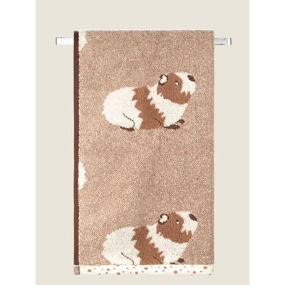 George Home brown guinea pig bath towel, imported from the UK